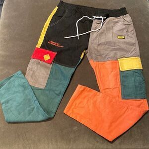 Men’s Shein Multicolor Corduroy Drawstring Pants Size M NWOT
